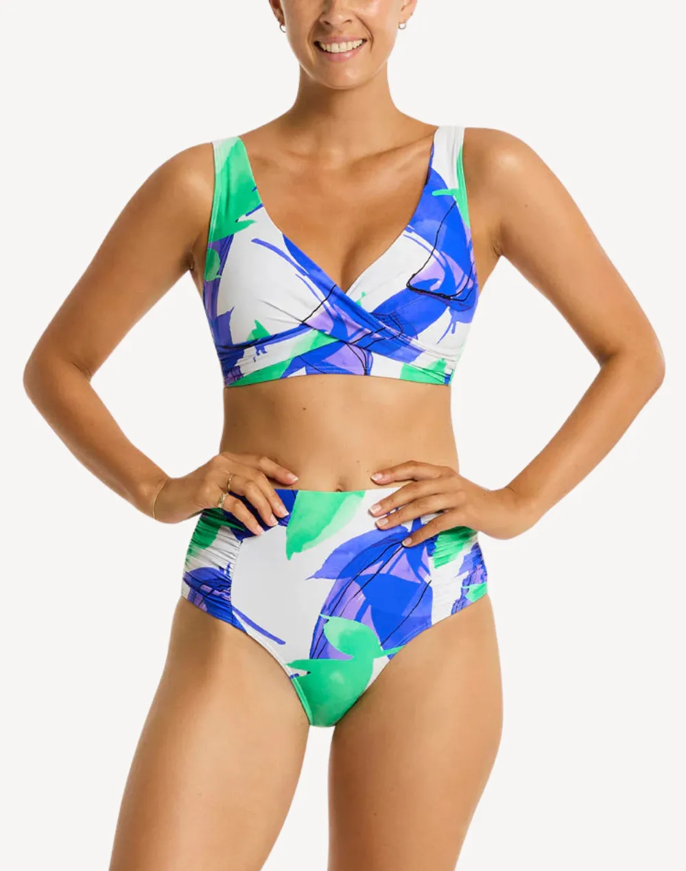 Sublime Cross Front Multifit Bikini Top