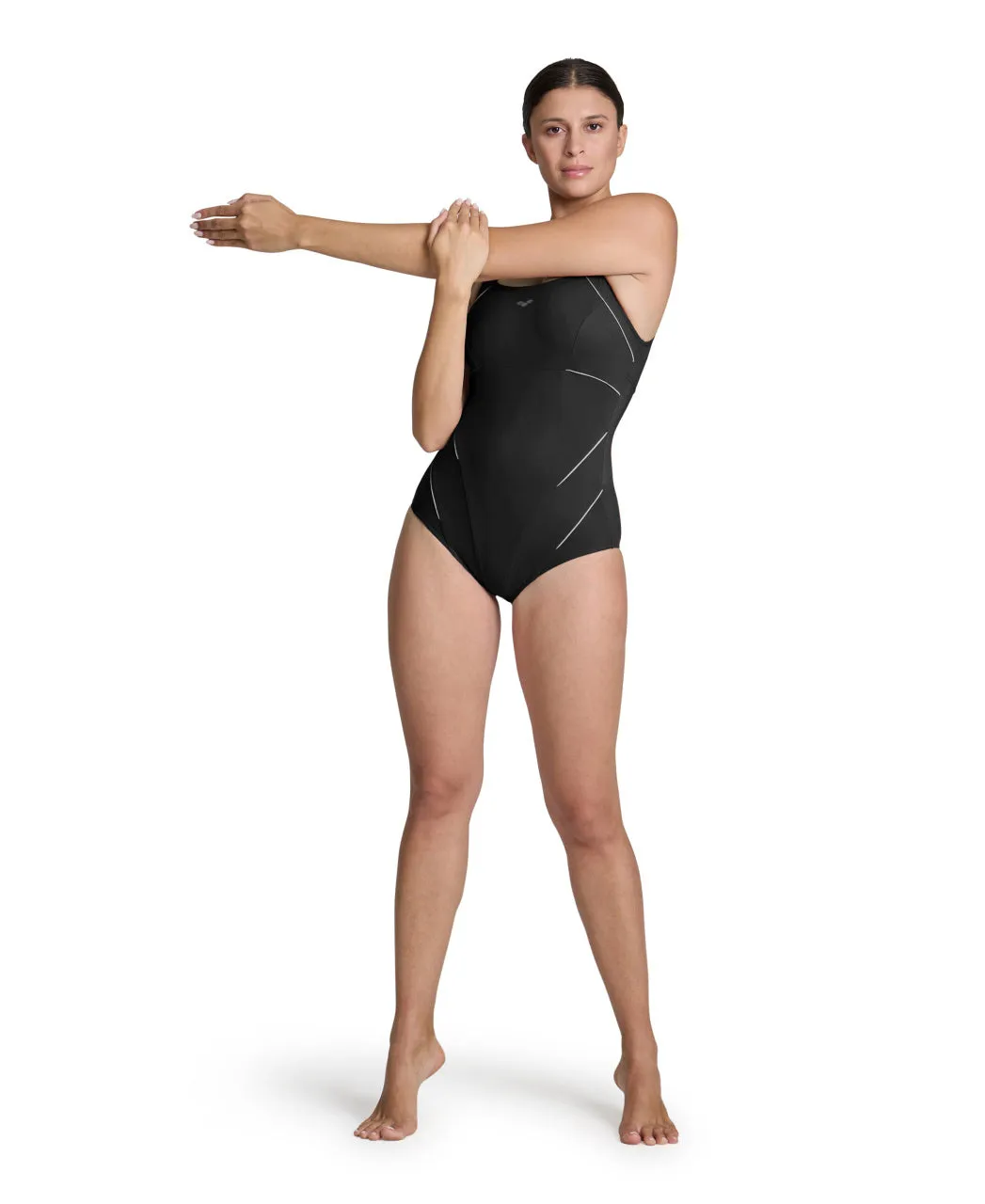 Sundbolur Arena Shapewear W Jewel Wing Back - Svartur og Hvítur