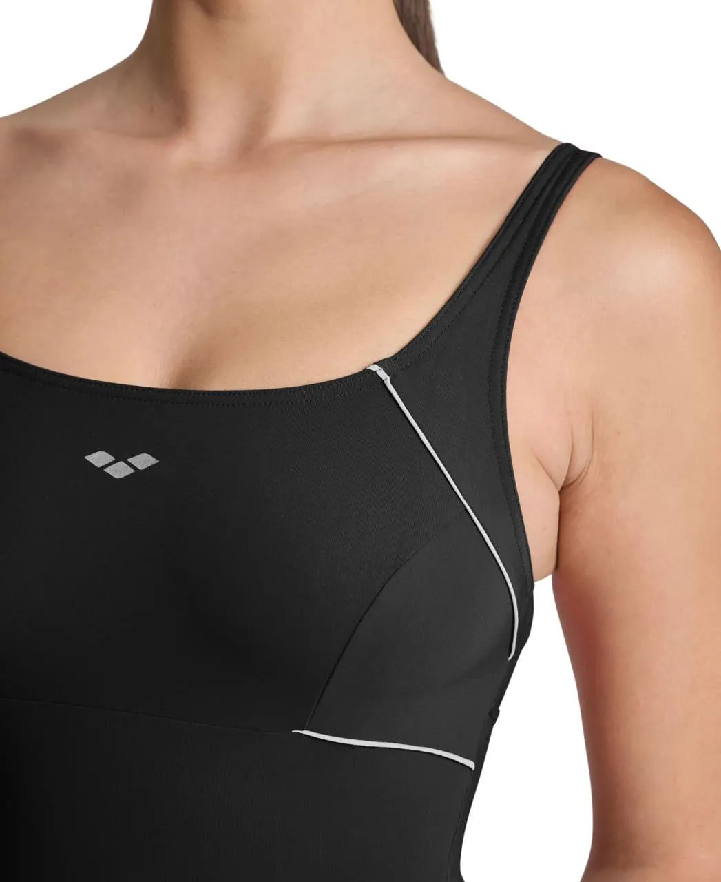 Sundbolur Arena Shapewear W Jewel Wing Back - Svartur og Hvítur