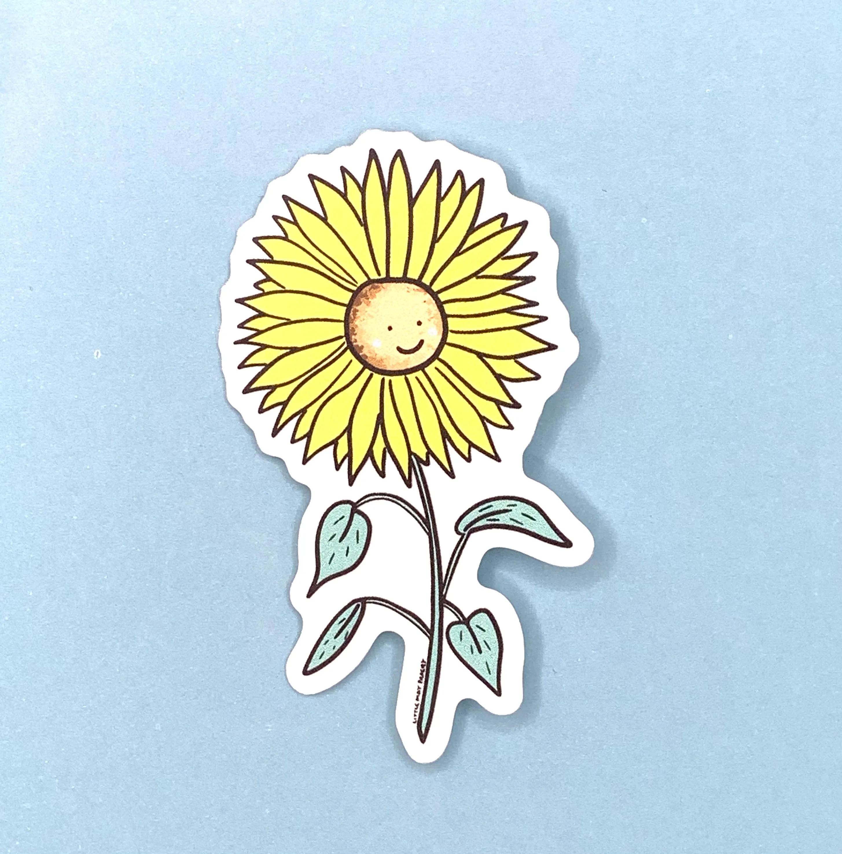 Sunflower Clear vinyl sticker