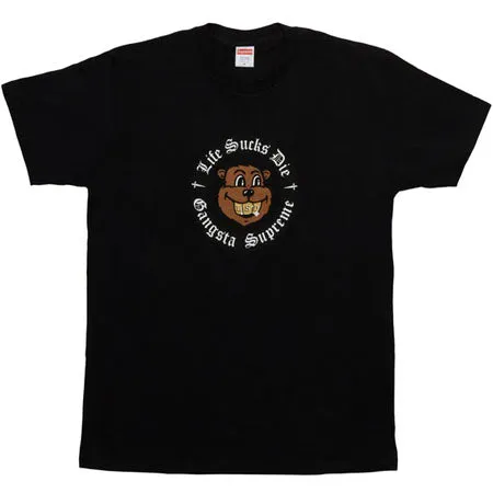 Supreme Life Sucks Die Tee- Black