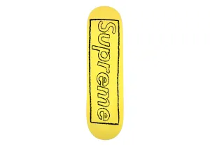 Supreme x KAWS Chalk Logo Skatedeck (Yellow)