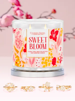 Sweet Bloom Candle - Floral Opal Ring Collection