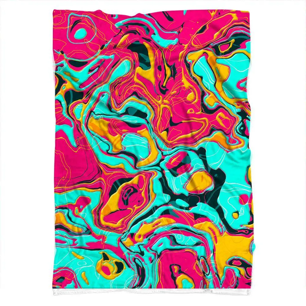 Teal Liquid Blanket