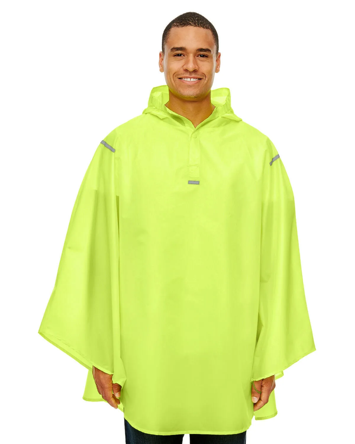 Team 365 Men's Adult Stadium Packable Poncho. TT71