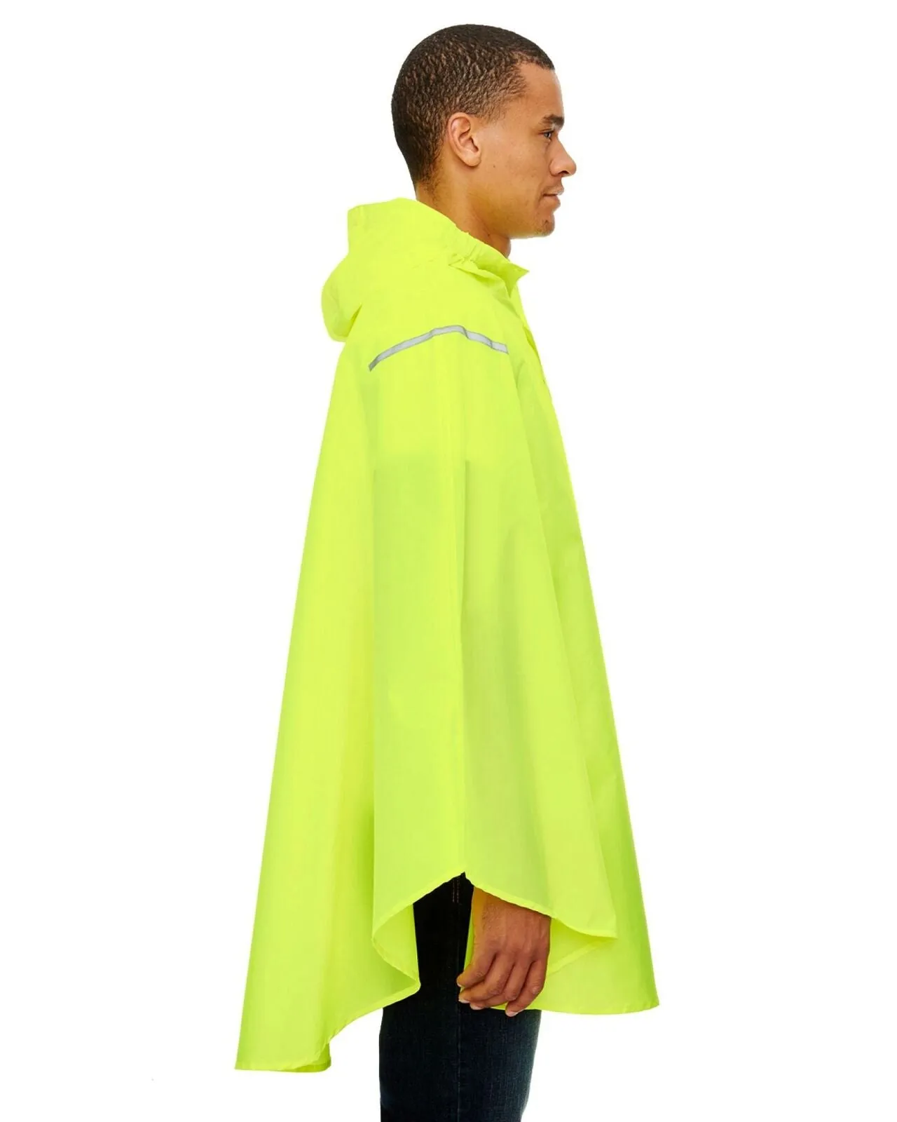 Team 365 Men's Adult Stadium Packable Poncho. TT71