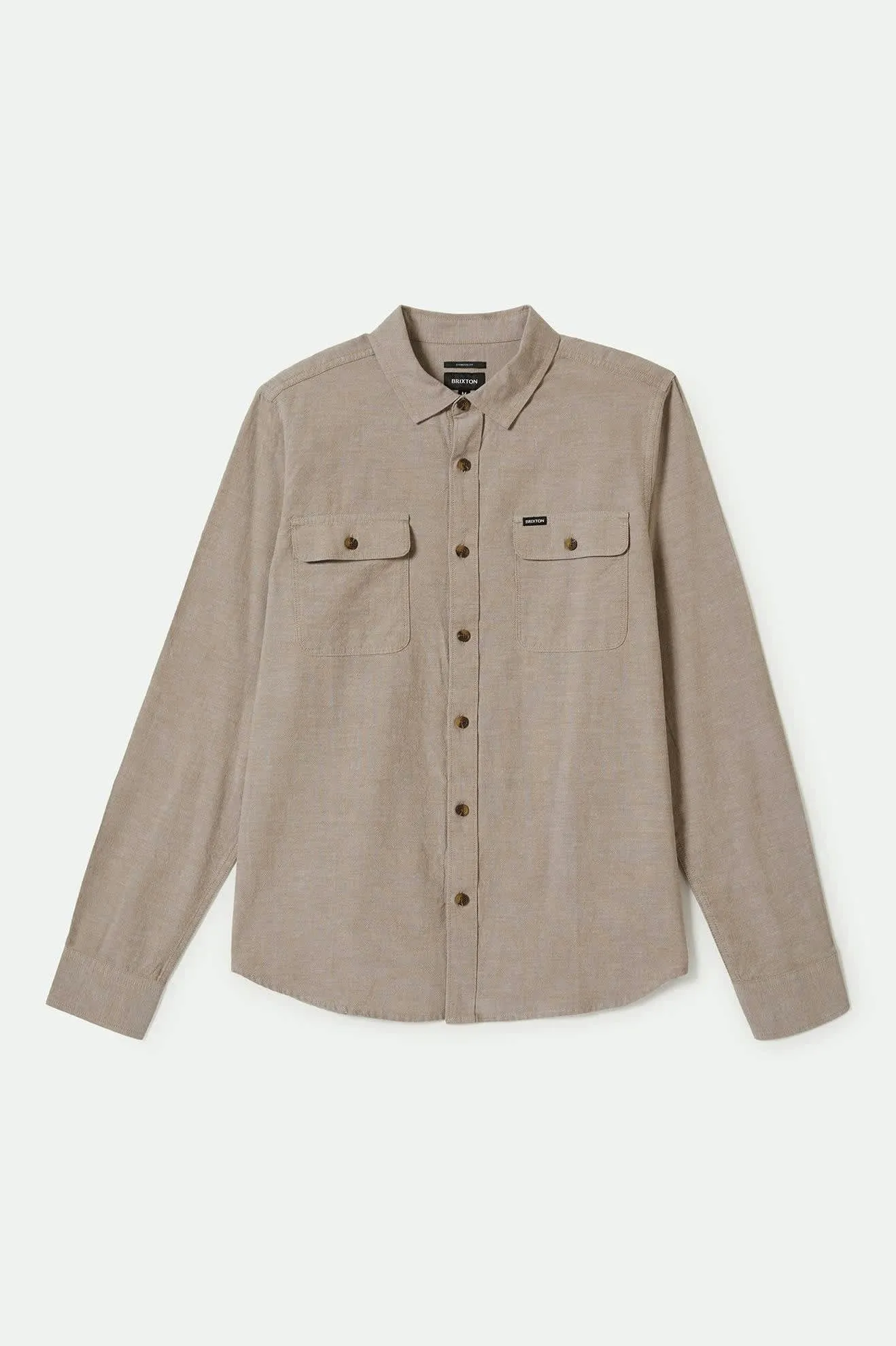 The Daily Cotton L/S Shirt  - Khaki