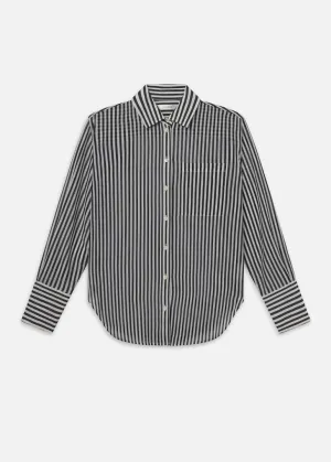 The Oversized Pocket Shirt (Navy Multi)