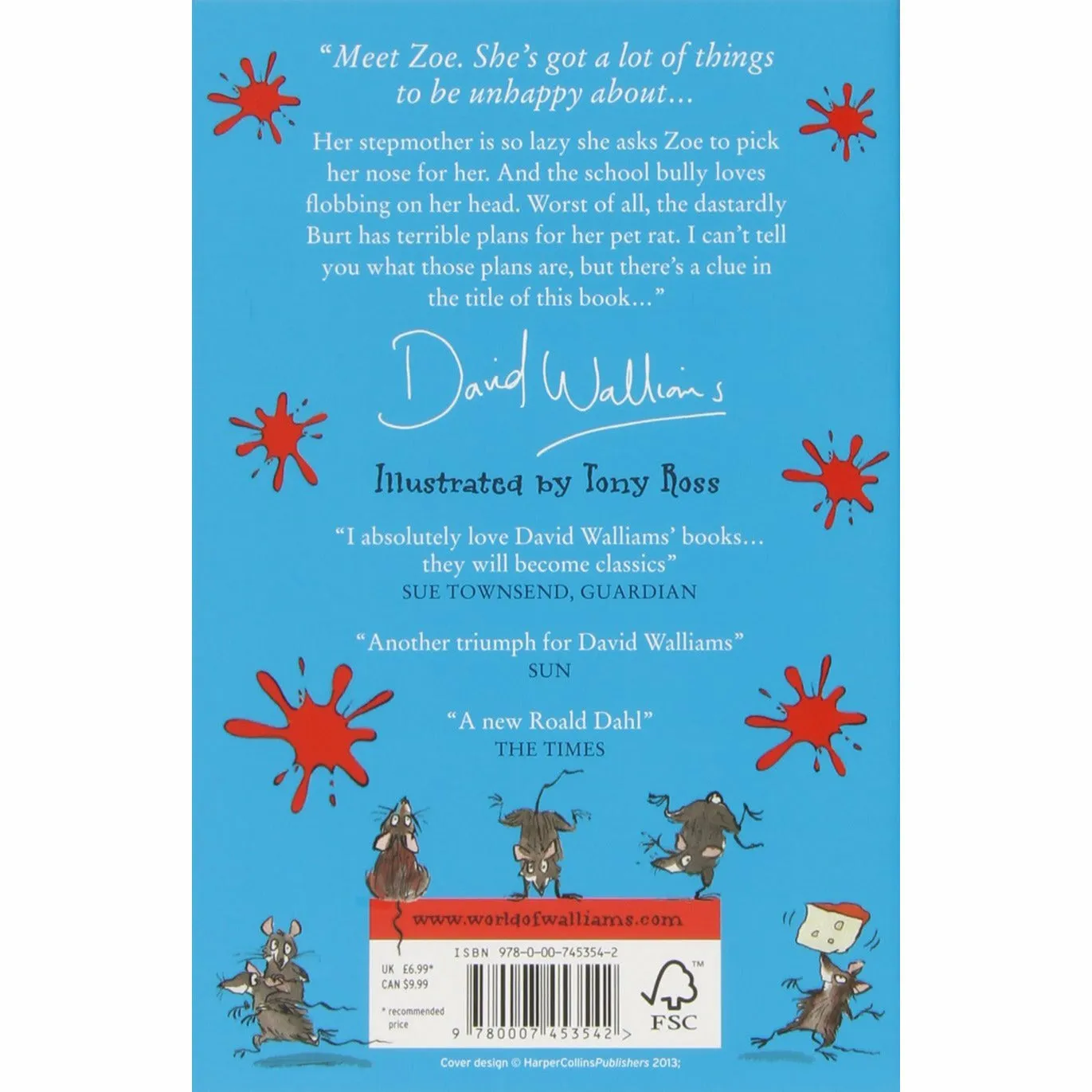 The World of David Walliams Best Boxset Ever 5 Books Collection Set (Ratburger, Gangsta)