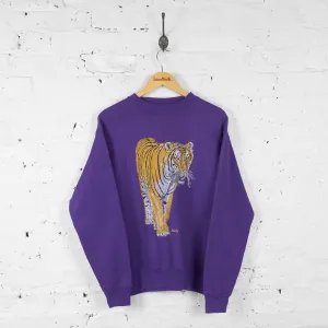 Tiger Sweatshirt - Purple - M