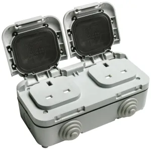 Timeguard TPS201 IP55 Outdoor Twin Gang Socket