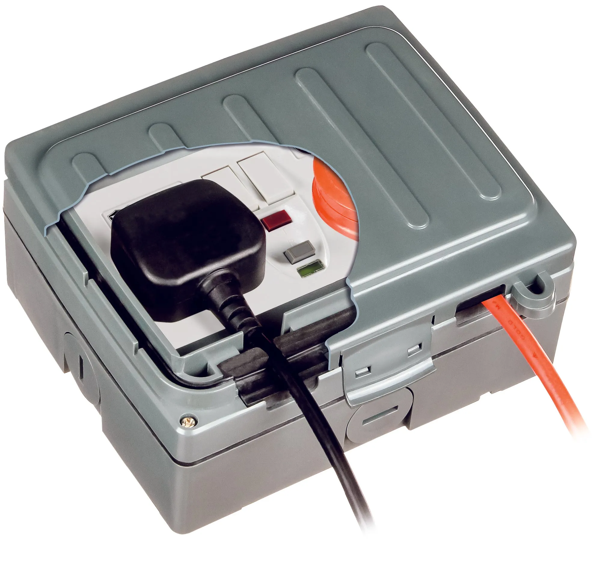 Timeguard WXT204NP 2 Gang IP66 RCD Socket Passive