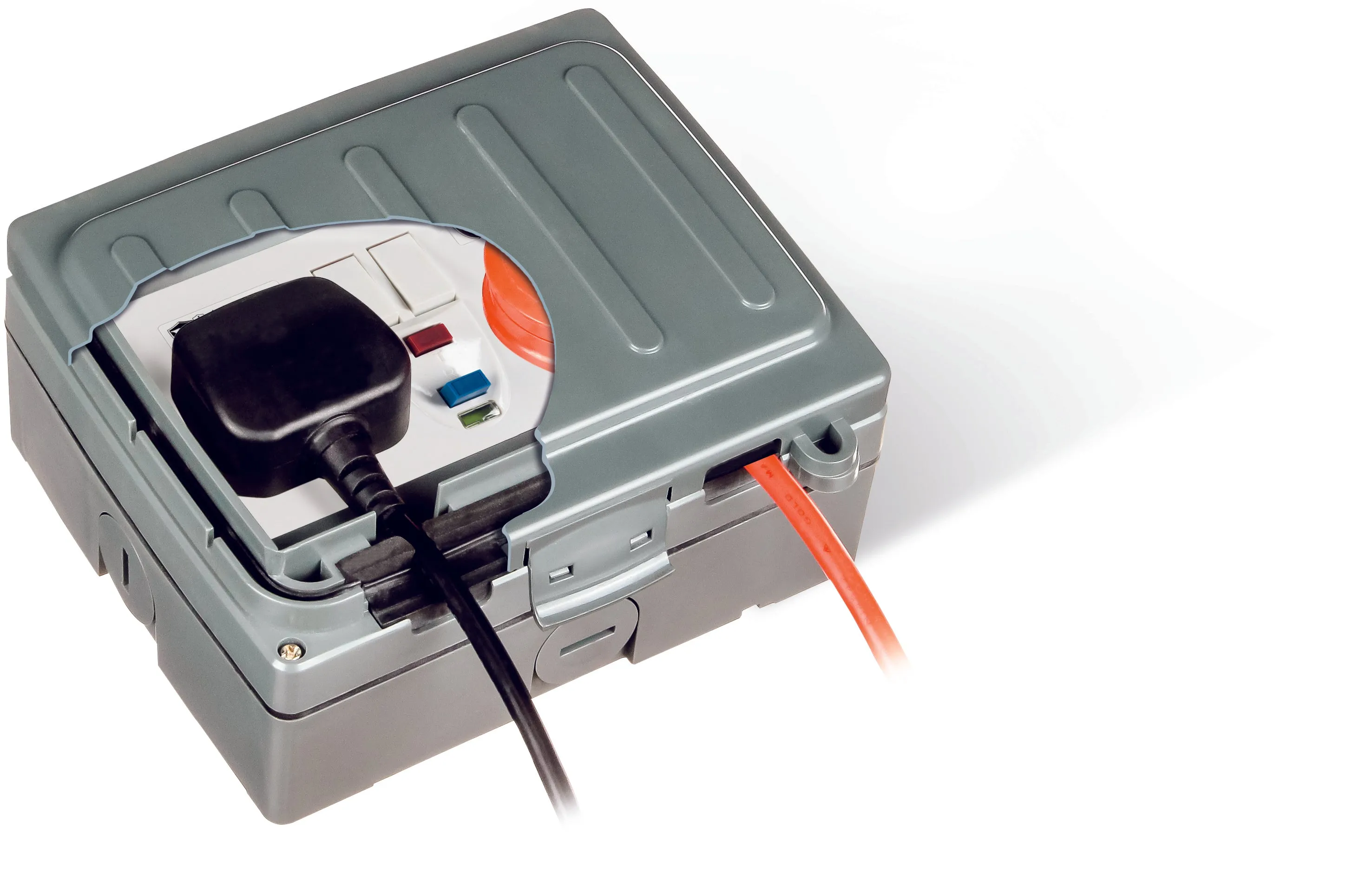 Timeguard WXT205NP 2 Gang IP66 RCD Socket Active