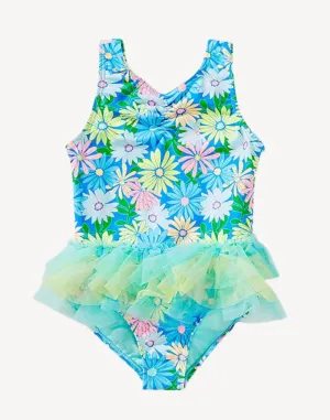 Toddler Girls Le Fleur Tulle Ruffle One Piece