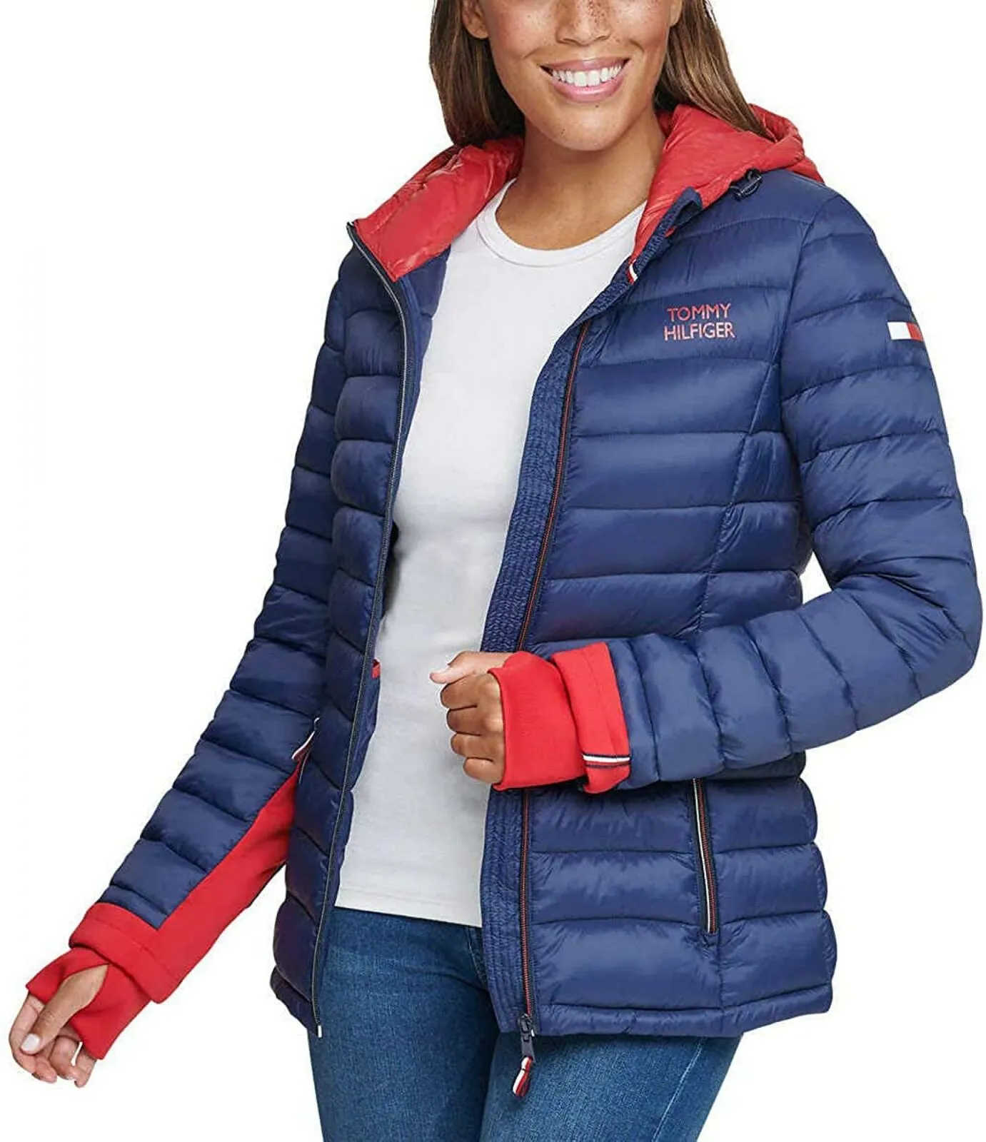 Tommy Hilfiger Women's Hooded Packable Puffer Coat