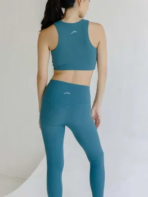 Top do jogi Pulse, Ribbed, Pine Green
