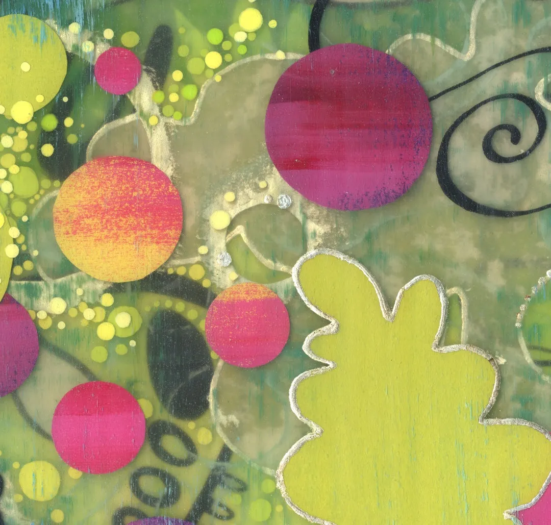 Traveling Circuts -  Original Painting by Nancy Tobin -Abstract Artwork