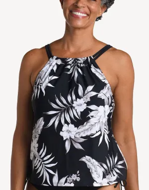Tropic Paradise High Neck Tankini Top