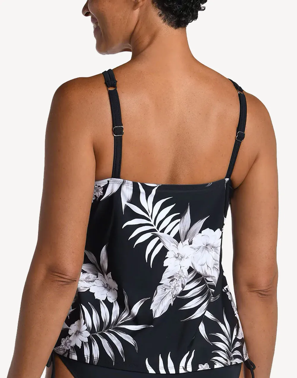 Tropic Paradise High Neck Tankini Top