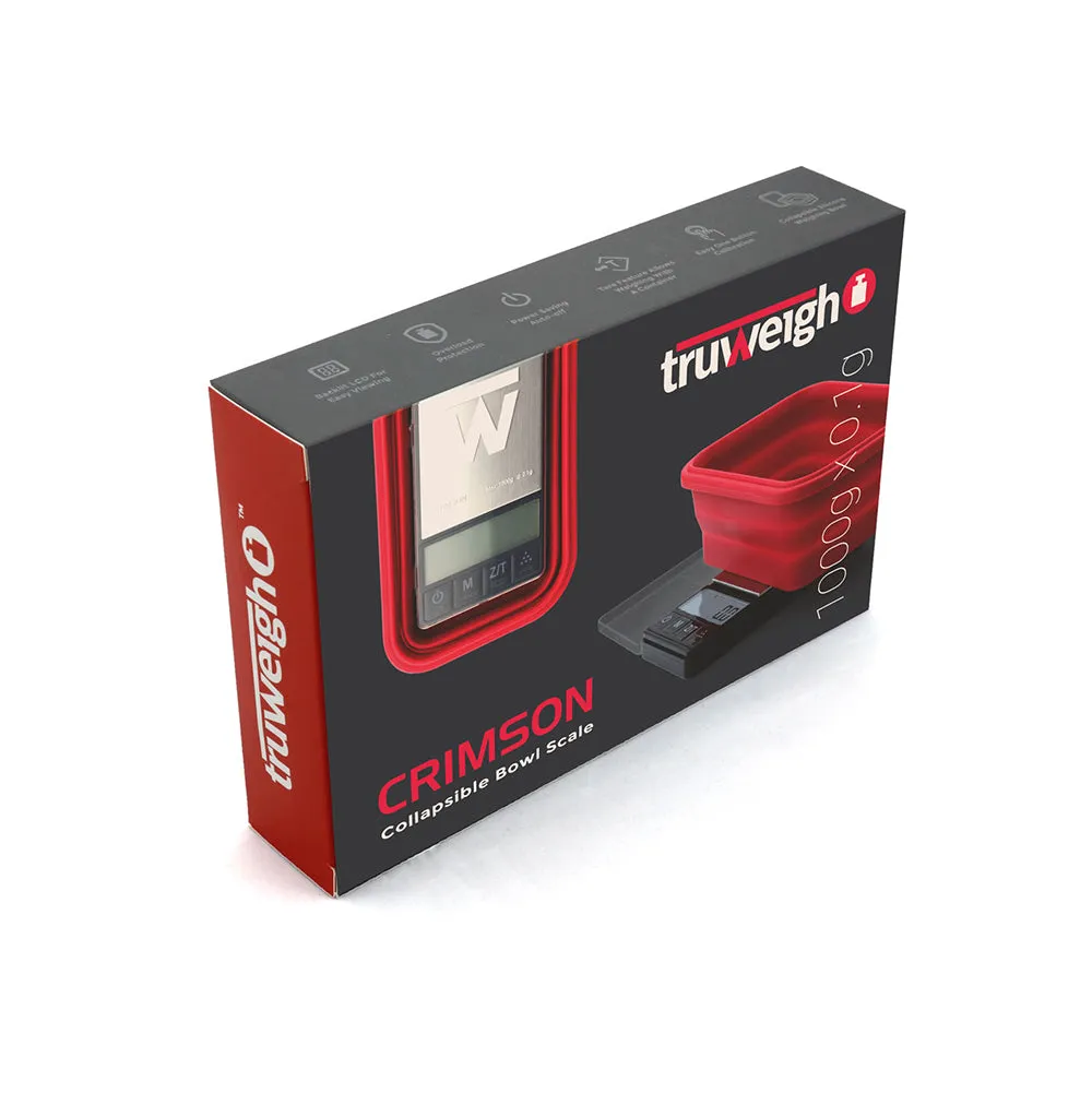 Truweigh Crimson Scale Collapsible Bowl