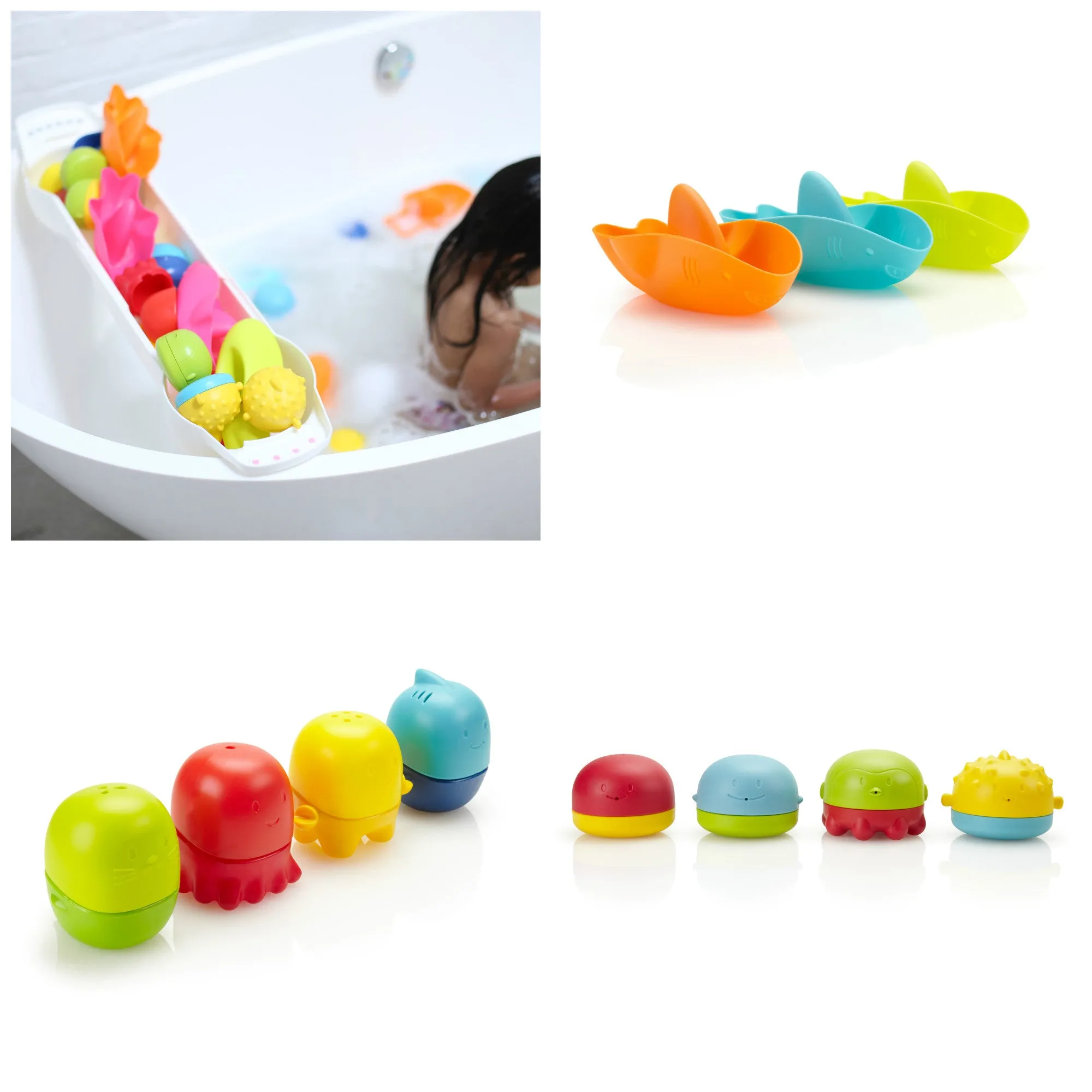 Ubbi Bath Toy Organizer and Toy Set
