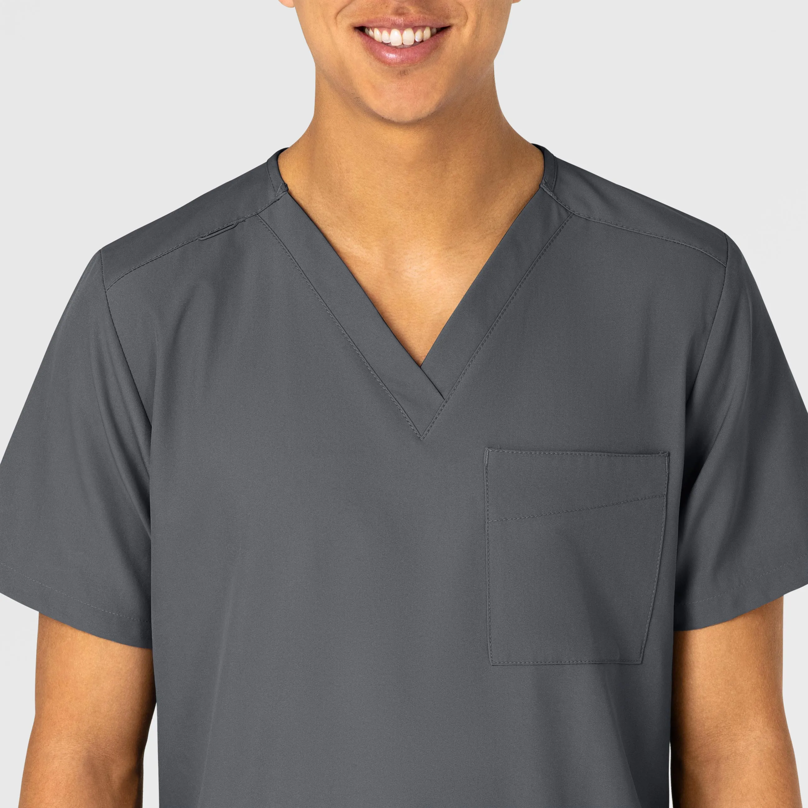UMSL W123 Unisex 4 Pocket Utility Scrub Top With Logo