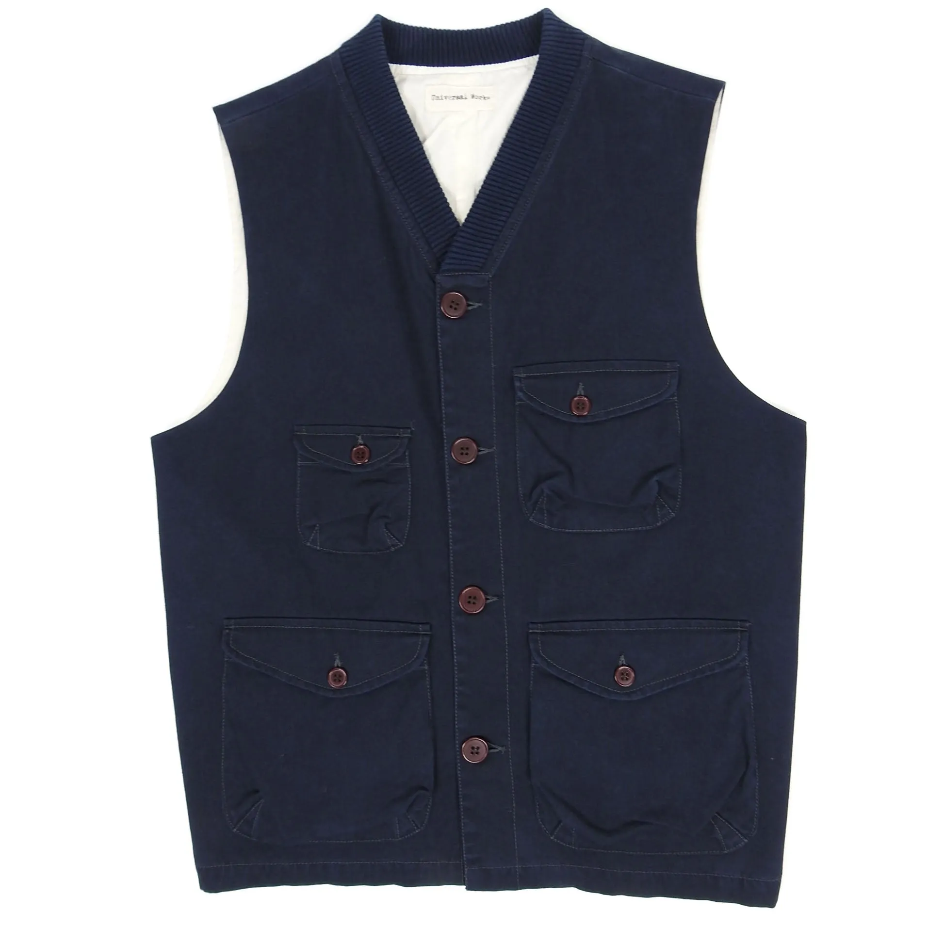 Universal Works Multi Pocket Vest Navy Medium