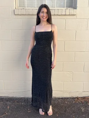 Unspoken Jeweled Sleeveless Maxi Dress
