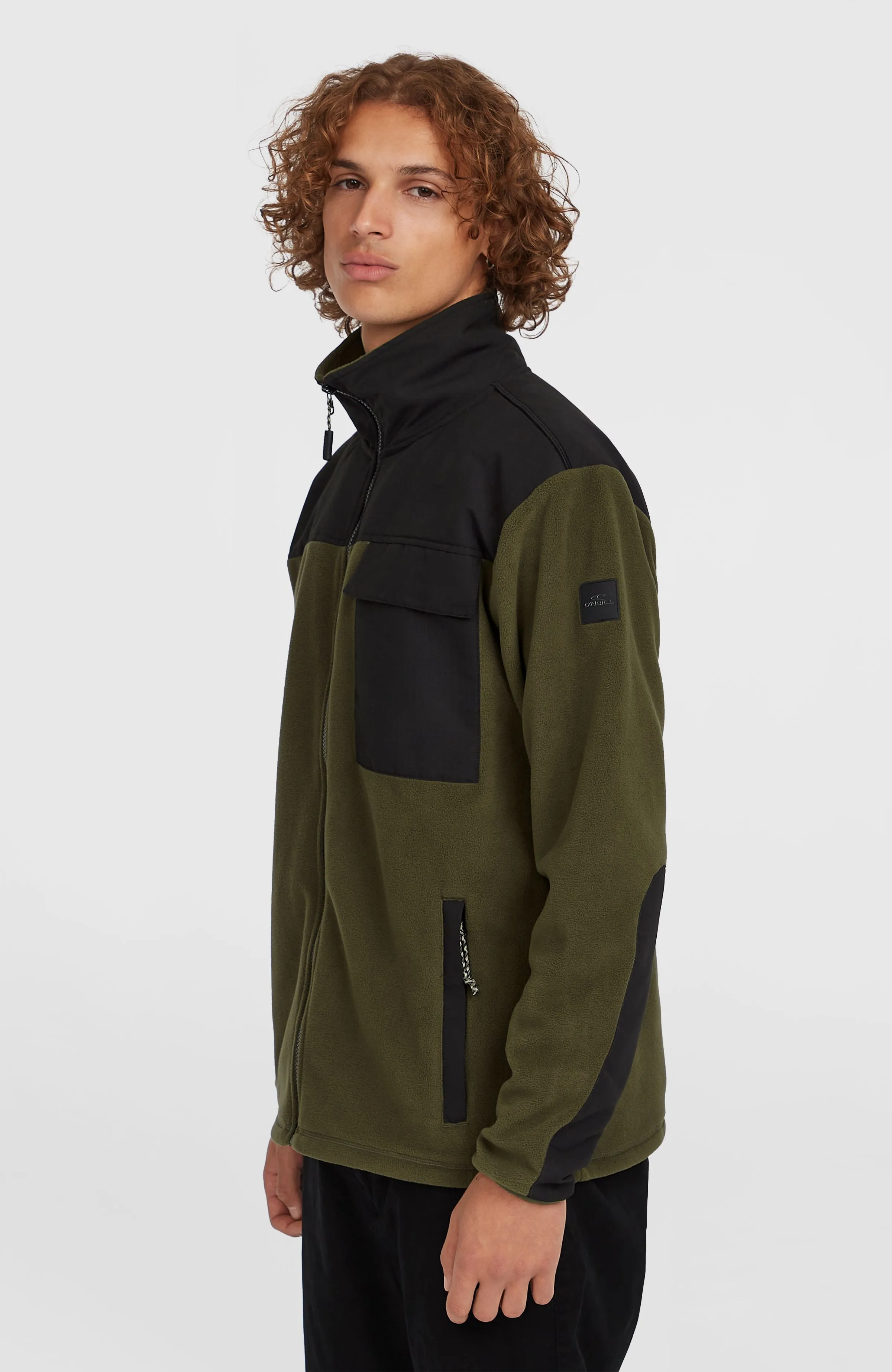 Utility Polartec® 200 Fleecejacke mit Reißverschluss | Forest Night Colour Block