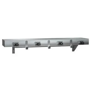 Utility Shelf Stainless Steel With Mop Holders, Drying Rod and Rag Hooks 36"
