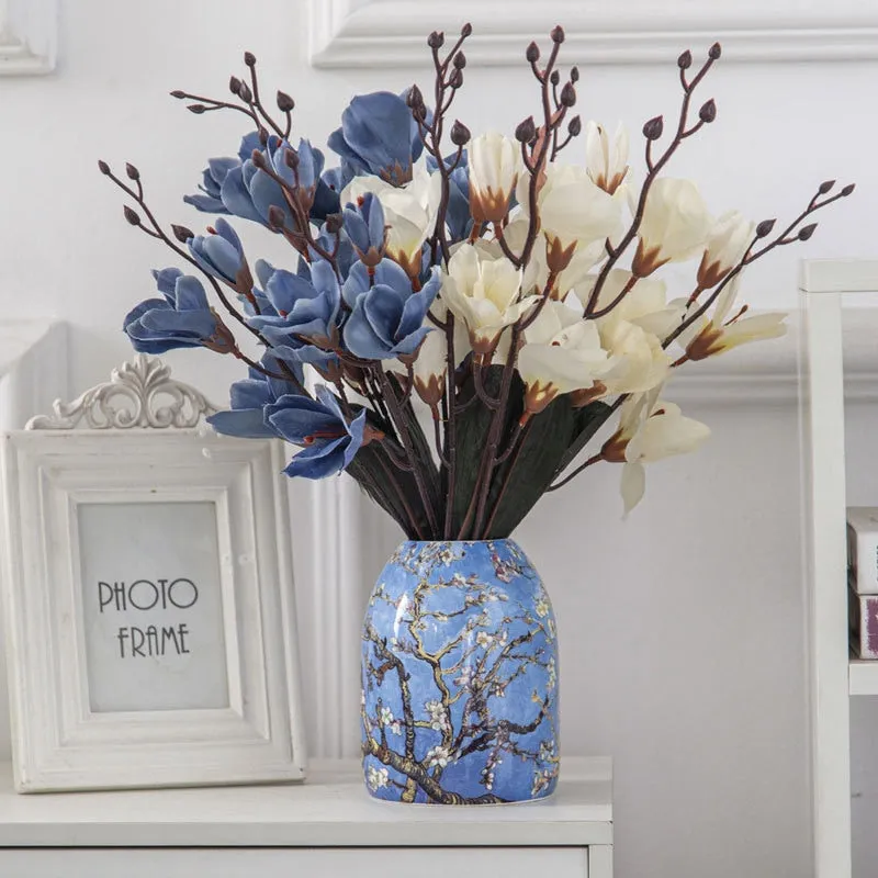 Van Gogh Ceramic Bone Vases