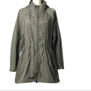Velocity Green Water Repellent Hood Active Jacket