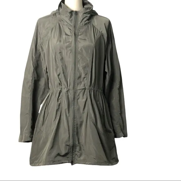 Velocity Green Water Repellent Hood Active Jacket