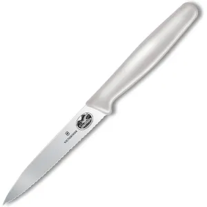 VICTORINOX Serrated Orange Handle Knife 42604
