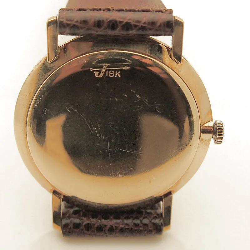 Vintage 18k Croton Mens 17 Jewel Manual Wind Watch