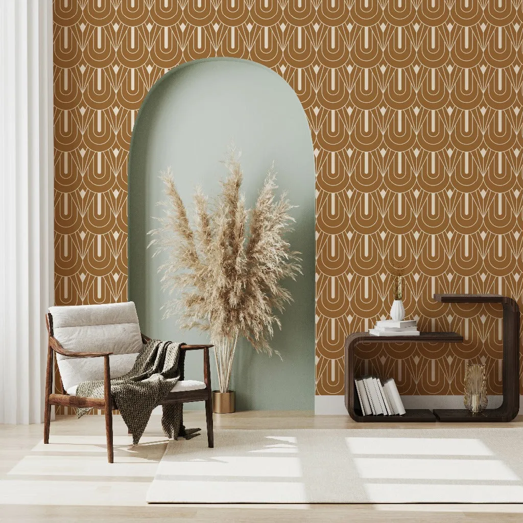 Vintage Abstract Geometry  Wallpaper Mural