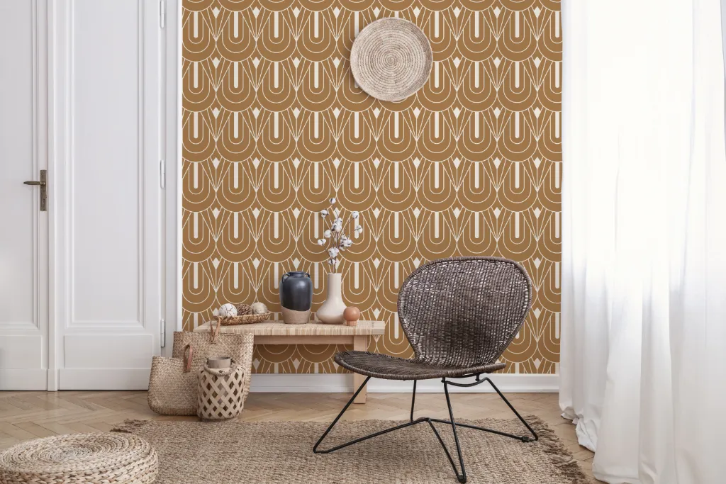 Vintage Abstract Geometry  Wallpaper Mural