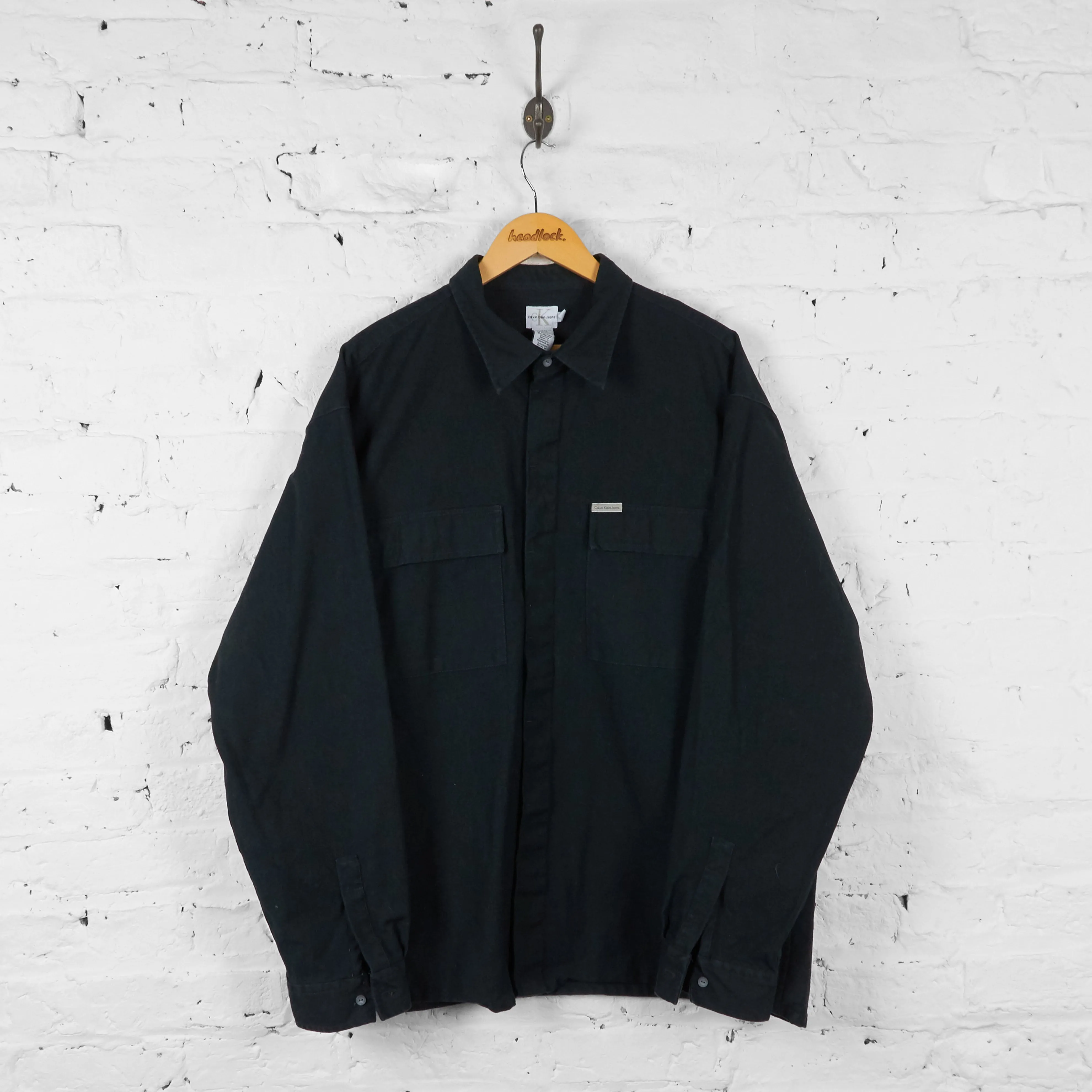 Vintage Calvin Klein Jeans Utility Over Shirt - Black - XL