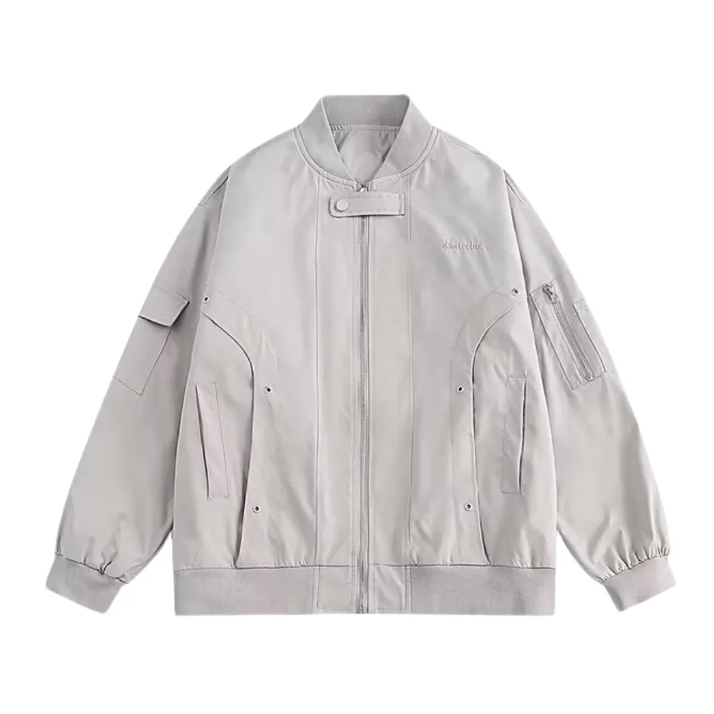 Vintage Multi Pocket Bomber Jacket