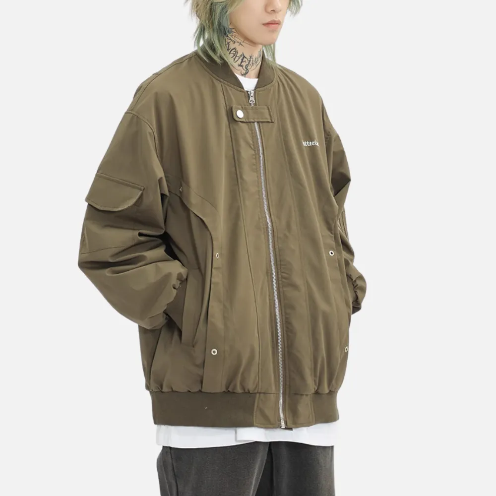 Vintage Multi Pocket Bomber Jacket
