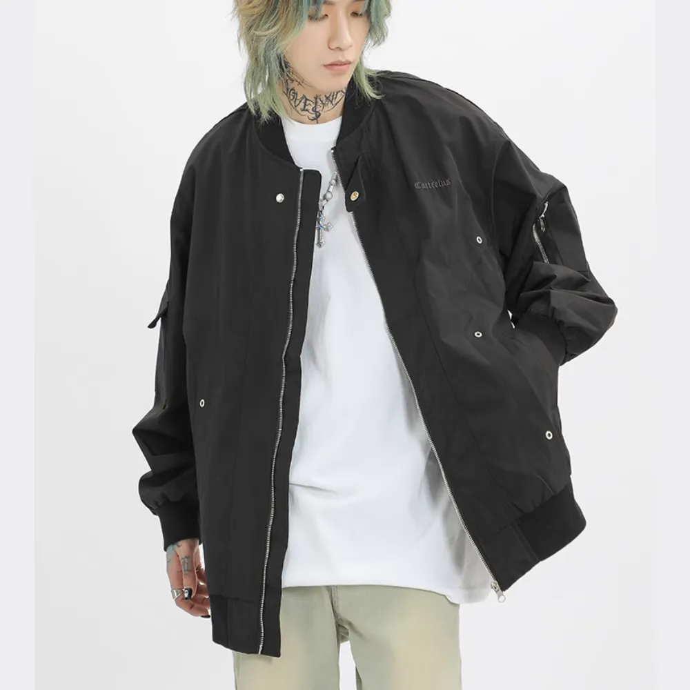 Vintage Multi Pocket Bomber Jacket