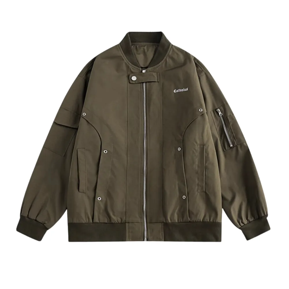 Vintage Multi Pocket Bomber Jacket