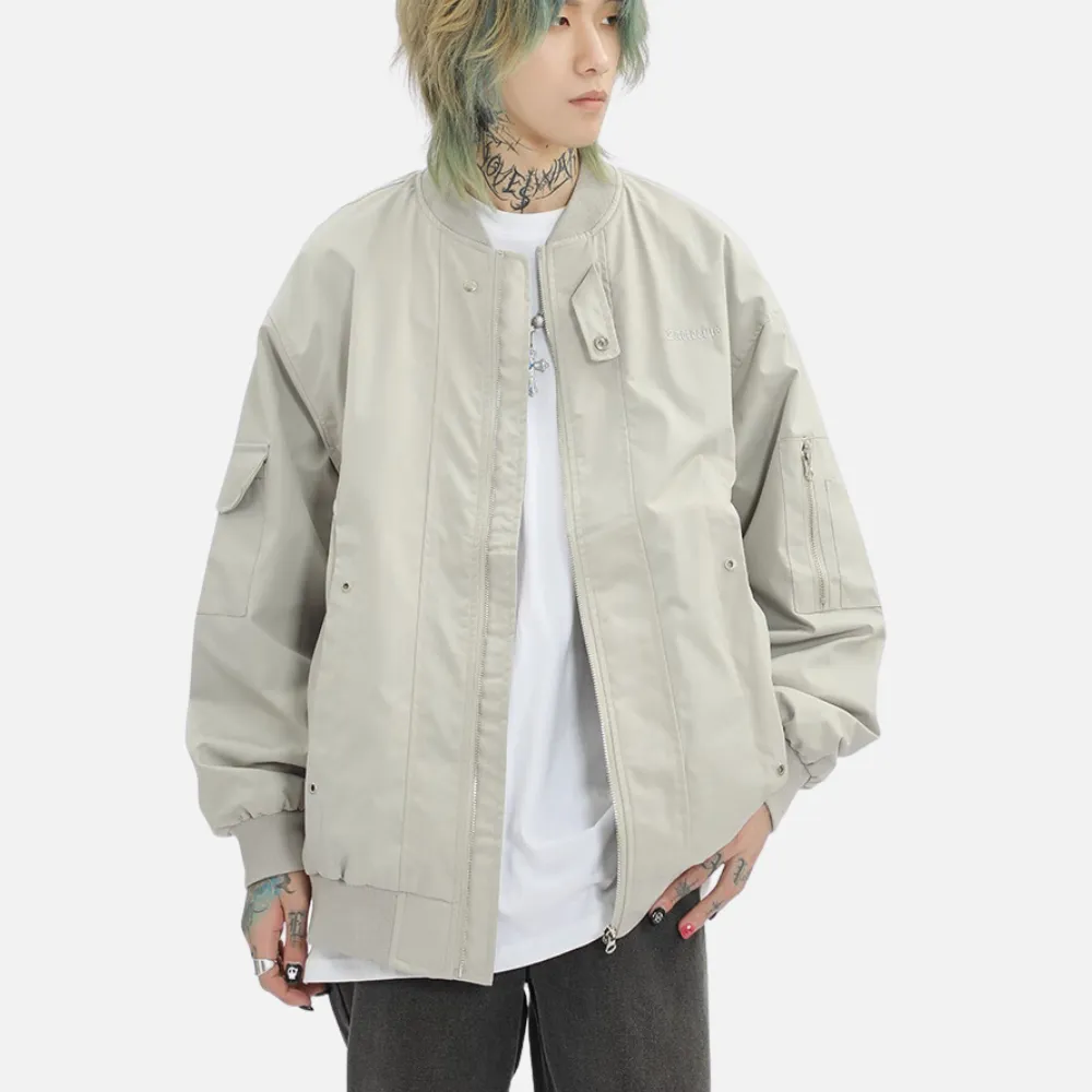 Vintage Multi Pocket Bomber Jacket