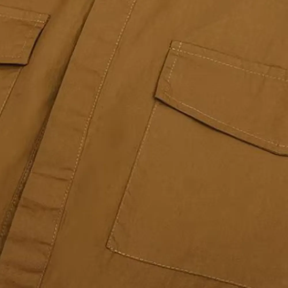 Vintage Multi-Pocket Solid Shirt