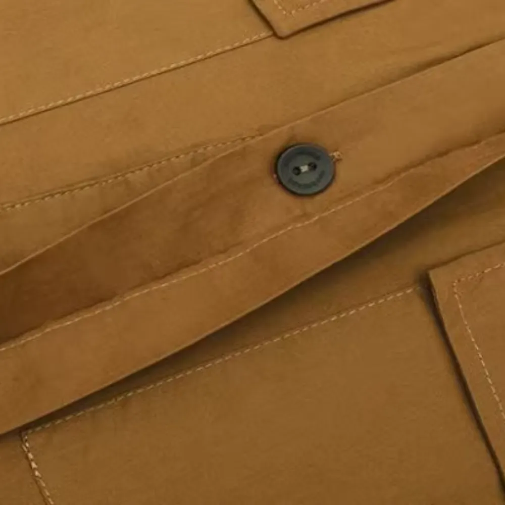 Vintage Multi-Pocket Solid Shirt