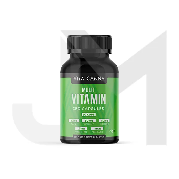 Vita Canna 1000mg Broad Spectrum Functional CBD Vegan Capsules - 50 Caps