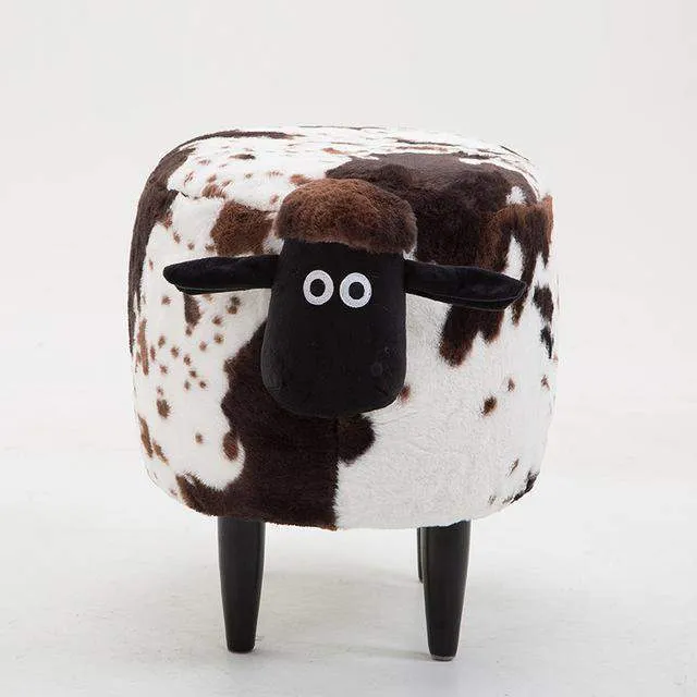 Washable Stool with Storage: Sheep Edition