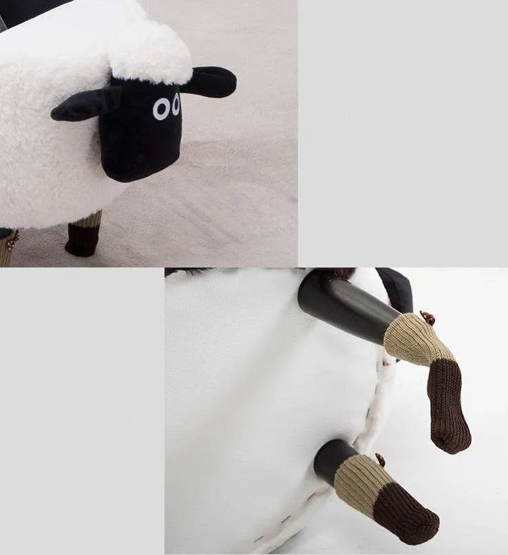 Washable Stool with Storage: Sheep Edition