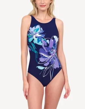 Water Lily High Neck Mastectomy One Piece
