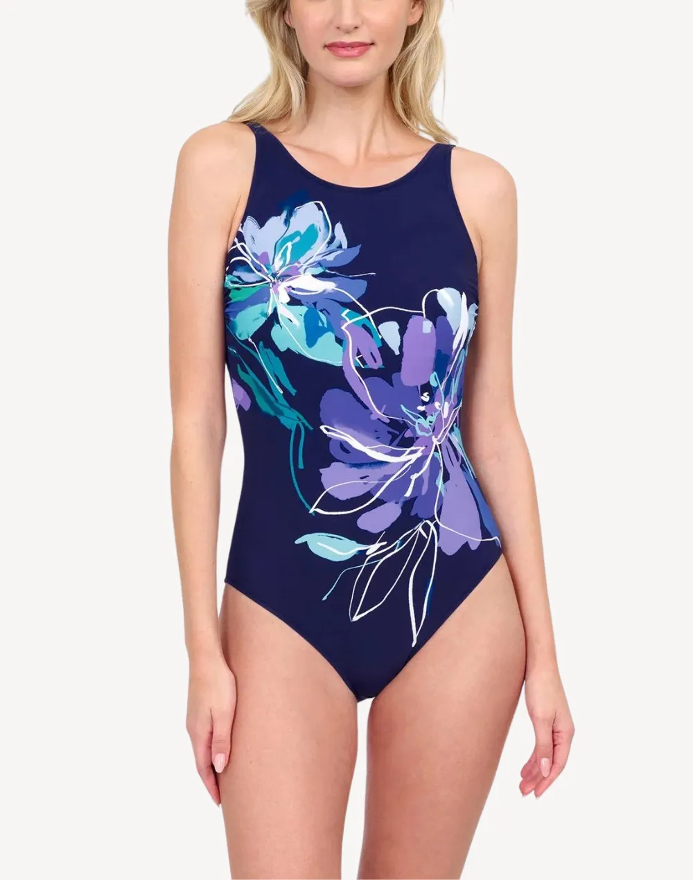 Water Lily High Neck Mastectomy One Piece